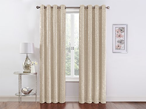 Regal home collections sadie 54-inch x 84-inch metallic…