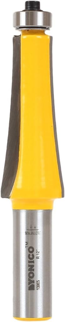 Yonico 13005 12-Inch Radius Guitar Finger Board Radiusing Router Bit 1/2-Inch Shank