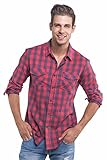 Z.KANG Mens Casual Long Sleeve Button Down Dress shirts