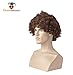 70s Brown Afro Disco Wig Costume Brothers Dustin Seth Costume Wig Costume Accessory - One Size