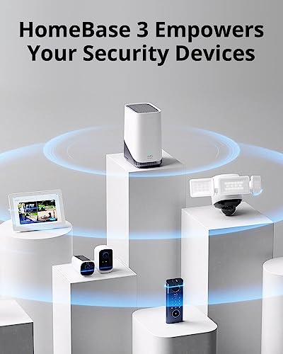 eufy Security SoloCam S340, Solar Security Cameras Wireless Outdoor, Cameras for Home Security, HomeBase S380 (HomeBase 3),eufy Edge Security Center