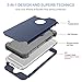 BENTOBEN iPhone 6S Plus Case, iPhone 6 Plus Case, 3 in 1 Heavy Duty Rugged Slim Hybrid Soft Silicone Bumper Hard PC Protective Phone Case for iPhone 6S Plus/iPhone 6 Plus (5.5 Inch) Navy Blue & Gray