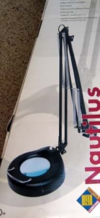 Nautilus Fluorescent Magnifier Task Lamp: Black Finish - Desk Lamps - Amazon.com