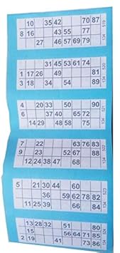 oramsa Tambola Premium Quality Tambola Board Game Set Jumbo 1200 Exclusive Quality Tickets for Ladies Kitty Party & Family (ONLY 1200 TAMBOLA Tickets)