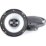 Kenwood KFC-1666S 300 Watts 6.5" 2-Way Car Coaxial Speakers with Sound Field Enhancer - Pair