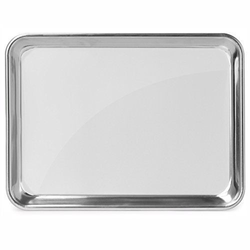 GRIDMANN 9" x 13" Commercial Grade Aluminum Cookie Sheet Baking Tray Jelly Roll Pan Quarter