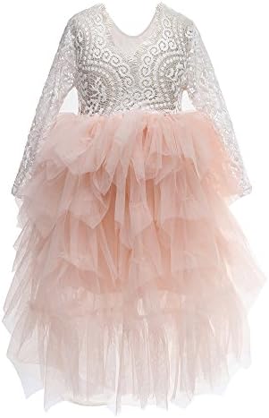 Flower Girls Tutu Lace Cake Dress Princess Birthday Party Dresses