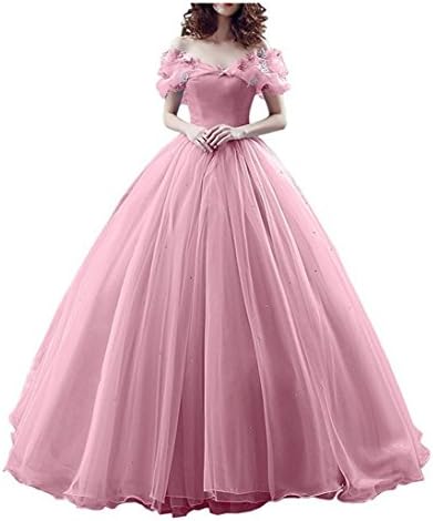 Chupeng Women's Princess Costume Off Shoulder Prom Gown Wedding Dresses Evening Gown Quinceanera Dress 2019