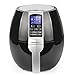 SimpleTaste 714NA-0001 1400W Multi-Function Electric Fryer with Rapid Air Circulation Technology, Smart Automatic Program, 12.6 x 11.8 x 11.8 inches, Black