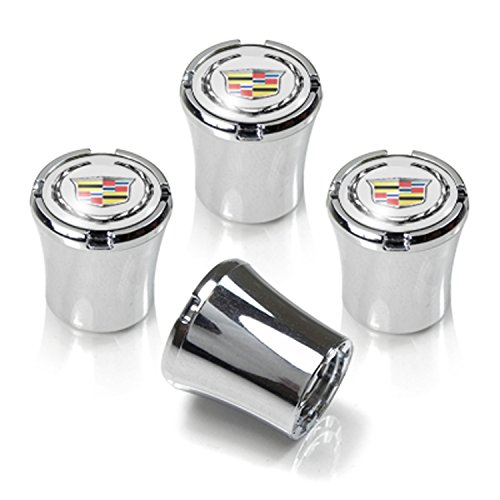 Cadillac Logo Chrome Tire Stem Valve Caps - Thumbnail 3