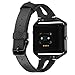 Areziir Slim Leather Bands Compatible with Fitbit Blaze Smart Watch, Genuine Leather Cute Replacement Band
