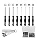 8PCS Carburetor Adjustment Tool Kit with Carburetor Cleaner Tools Included Pac Man Head Single D Double D Hexagon 21-Teeth Splined Screwdriver for 2 Cycle Carburetor Engine