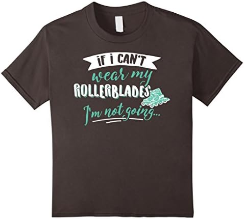 Kids Cute Rollerblading T-Shirt - Take My Rollerblades! 8 Asphalt
