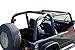 RAMPAGE PRODUCTS Roll Bar Pad & Cover Kit for Jeep Wrangler YJ | Black Denim | 768915 | Fits 1992-1995 Jeep Wrangler YJ