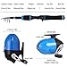 YONGZHI Kids Fishing Ice Fishing Pole, Portable Telescopic Rod and Reel Combo Kit - with Spincast Fishing Reel Tackle Box for Boys, Girls, Youth
