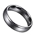 Men's Classic Wedding Bands, Will Queen High Polished Tungsten Carbide Rings Anniversary Bands 6mm