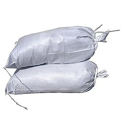 Sand Bags 17"x27", Empty White Woven Polypropylene