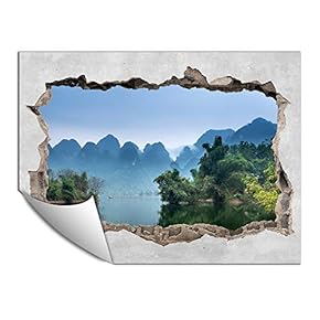 Wall Paper Small Wall Mural Creative 3D Photo Wall Art Removable Wall Decoration for Bedroom Living Room - 24x32 inches