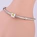 Soulbeads Gold Plated Flower Clip Lock Charm Authentic 925 Sterling Silver Bead for Charms Bracelet