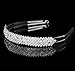 Vemonllas Wedding Bridal Bridesmaid Rhinestones Decor Crown Headband Tiara Hair Piece Headpiece