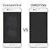 OMOTON Huawei P10 Plus Screen Protector [2 Pack]- [9H Hardness] [Crystal Clear] [Bubble Free] Tempered Glass Screen Protector for Huawei P10 Plus