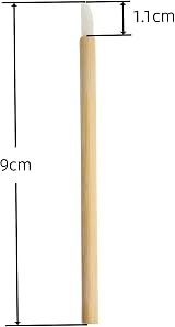ZHIYE Lip Brushes 100Pcs Bamboo Handle Makeup Wands Lip Gloss Applicator Kit view 2