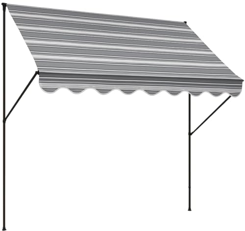 ANGERER Klemmmarkise Exklusiv grau, 200 cm