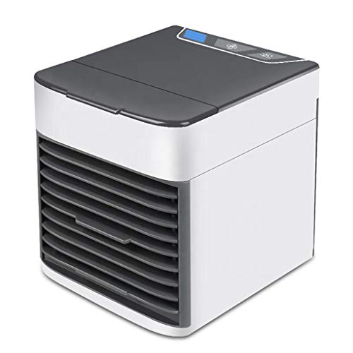 Personal Air Cooler Fan, 3 in 1 Portable Mini Air Conditioner Fan Air Conditioner Purifier Humidifier with 7 Colors LED Light