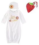 Baby Girl Clothes Newborn Infant Girl Take Home outfit Baby Gown Girl Gift Set (0-3M(0-3Months), Pink)