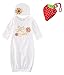 Baby Girl Clothes Newborn Infant Girl Take Home outfit Baby Gown Girl Gift Set (0-3M(0-3Months), Pink)
