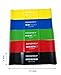 Latex Free Resistance Loop Bands - Fitness Exercise Bands For Workout Stretching And Physical Therapy - Set of 5