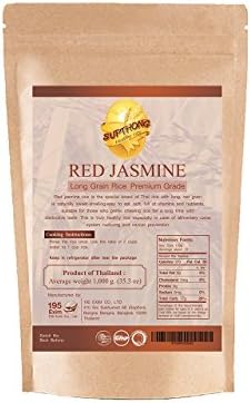 Supthong Long Grain Brown Red Jasmine Rice (35.3 Oz.)