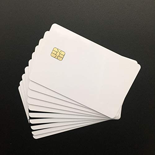 10pcs SLE4442 with 2 Track Hi co Magnetic Stripe Composite PVC Card (Black) - Thumbnail 2