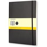Moleskine Classic Notebook, Extra Large, Squared, Black, Soft Cover (7.5 x 10) (Classic Notebooks)