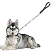 Didog 28 inch Length Heavy Duty Anti-bite Dog Giant Chain Leash with Leather Handle