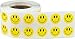 Smiley Face Stickers Yellow Happy Face Labels For Teachers 1/2 Inch Round Circle Dots 1,000 Adhesive Stickers