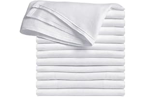 BRANDILO Premium 100% Cotton Cloth Diapers for Baby, 3 Pack Reusable, Machine Wash, Multipurpose Flat Fold Unisex Cloth Diaper