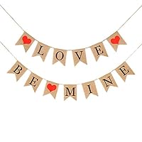 Love Burlap Banner and BE Mine Burlap Banner | Valentine