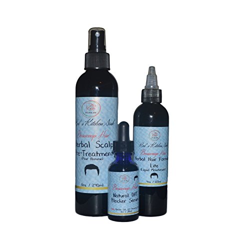 Beaucoup Hair Herbal Hair System For Men Lite - All Natural Hair Growth System - No Side Effects!! Ideal for Combating Hair Loss from Male Pattern Baldness!!