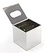KINGSO Square Stainless Steel Tissue Box Holder Desk Organizer for Home Office Hotel