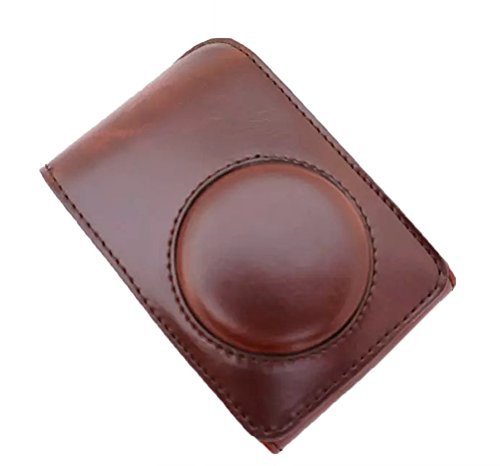 Protective Camera Bag PU Leather Camera Case for Fujifilm XQ1 XQ2 XF1 (Coffee)