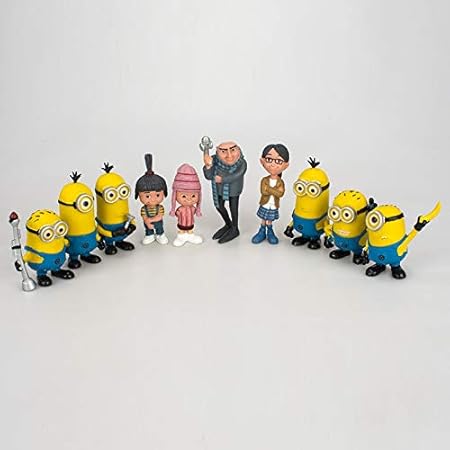 Dhl 10 Estilo Minions Juguete muñeca Despicable Me GRU Decoración (Size : 5~10cm): Amazon.es: Hogar