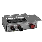 WVC300 300Watt Waterproof Wide Voltage Solar Grid-tie Micro Power Inverter Converter Pure Sine Wave Output Inverter Power Line Communications (Input 17-50V DC, Output 80-160V AC)