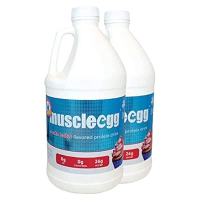 2 Half-Gallons Cake Batter MuscleEgg Liquid Egg Whites