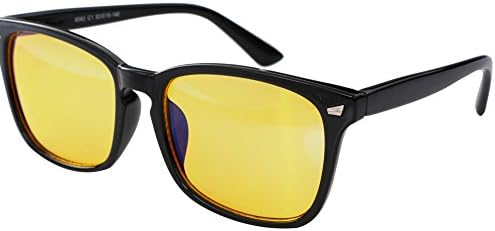 Blue Light Blocking Glasses - FREE Cleaning Cloth Included - Block Blue Light - Increase Deep Restorative Sleep - Sleep Better - Look More Attractive - Reduce Computer Eyestrain - Anti Blue Lenses