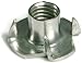 T-Nuts 18-8 Stainless Steel - 1/4-20 x 5/16 Barrel Lgth x 4-Prong - Qty 25