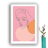 Framed Canvas Wall Art Picasso Poster Print of Woman Canvas Prints Home Artwork Decoration for Living Room,Bedroom - 16x24 inches