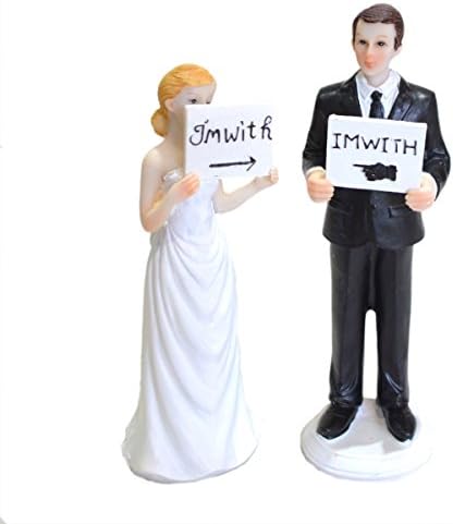 Cute Fun I'm with.......... Wedding Cake Topper (XYL1009)