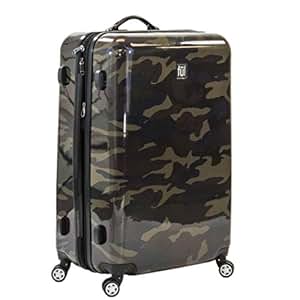 Amazon.com: Negro café y Verde Cam Ejército Tema Equipaje ...