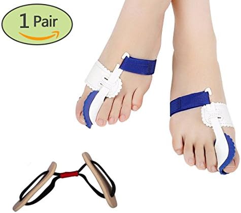 Bunion Corrector Adjustable Velcro Bunion Relief Protector Sleeves Kits Big Toe Corrector Straightener Splints Separator Pain Relief for Hallux Valgus,Hammer Toe,Splint Aid Surgery Treatment,1 Pair